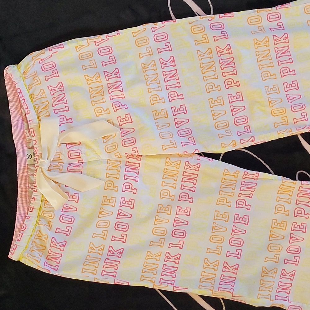 Victoria's Secret Pink Pajama Bottoms Size Medium